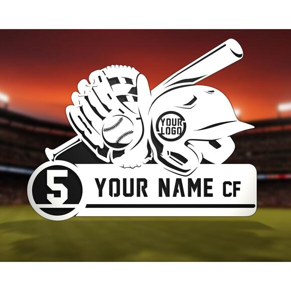 Baseball Stadium Series Personalized BASEBALL Sign Customized Plaque 3 Designs - Picture 3 of 4